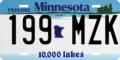 MN license plate 199MZK