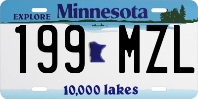 MN license plate 199MZL