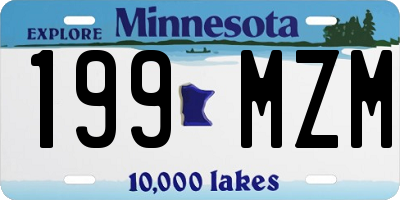MN license plate 199MZM