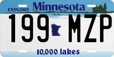 MN license plate 199MZP