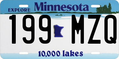MN license plate 199MZQ