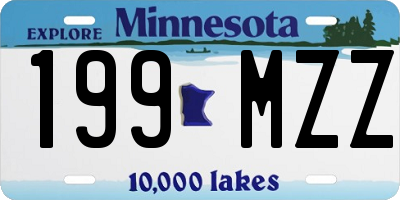 MN license plate 199MZZ