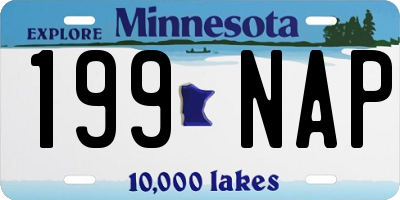MN license plate 199NAP
