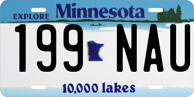 MN license plate 199NAU