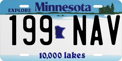 MN license plate 199NAV