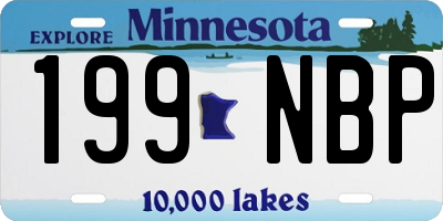 MN license plate 199NBP