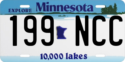 MN license plate 199NCC