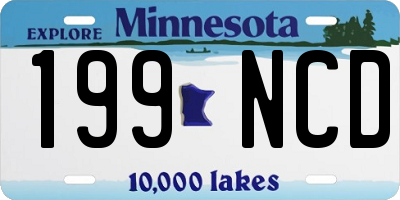MN license plate 199NCD