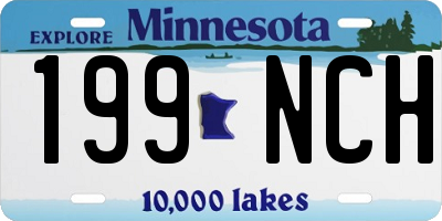 MN license plate 199NCH