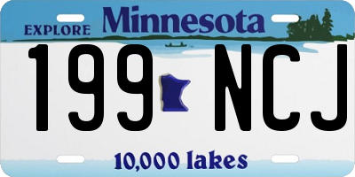 MN license plate 199NCJ