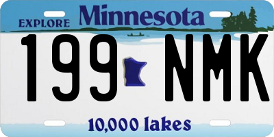 MN license plate 199NMK