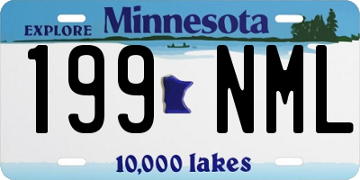 MN license plate 199NML