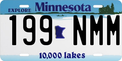 MN license plate 199NMM