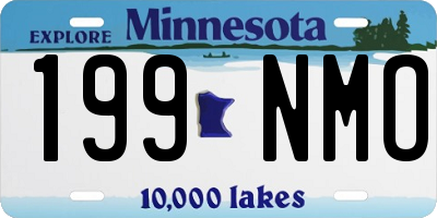 MN license plate 199NMO