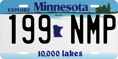 MN license plate 199NMP