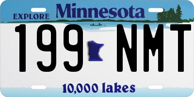 MN license plate 199NMT