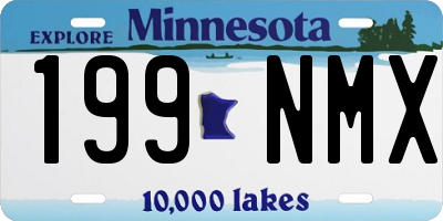 MN license plate 199NMX