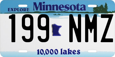 MN license plate 199NMZ