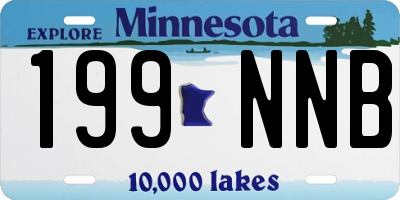 MN license plate 199NNB