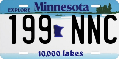 MN license plate 199NNC