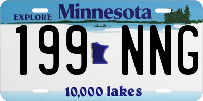 MN license plate 199NNG