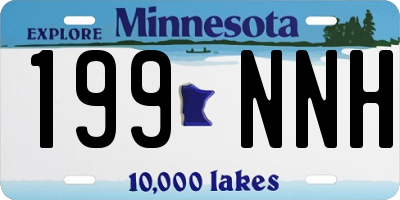 MN license plate 199NNH
