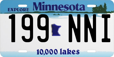 MN license plate 199NNI