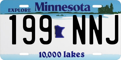 MN license plate 199NNJ