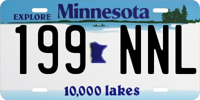 MN license plate 199NNL