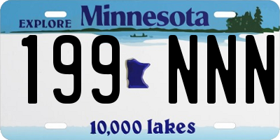 MN license plate 199NNN