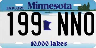 MN license plate 199NNO