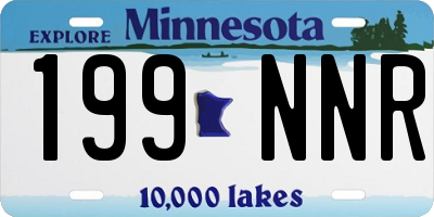 MN license plate 199NNR