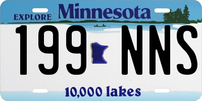 MN license plate 199NNS