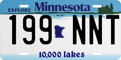 MN license plate 199NNT