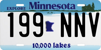 MN license plate 199NNV
