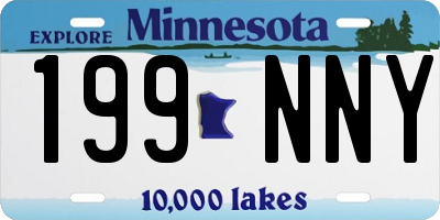 MN license plate 199NNY