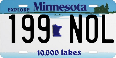 MN license plate 199NOL