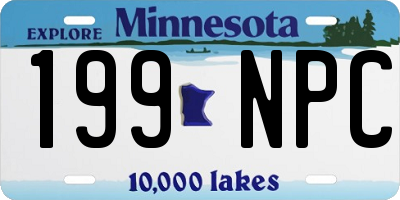 MN license plate 199NPC