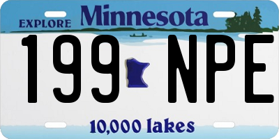 MN license plate 199NPE
