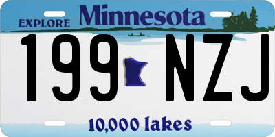 MN license plate 199NZJ
