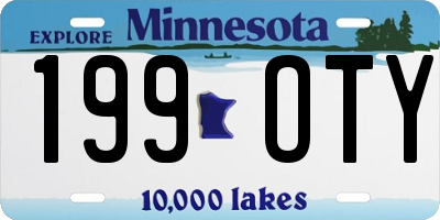 MN license plate 199OTY