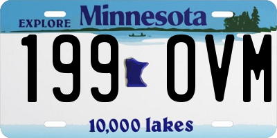 MN license plate 199OVM
