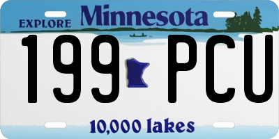 MN license plate 199PCU