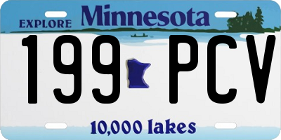 MN license plate 199PCV