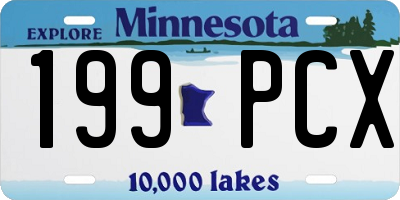 MN license plate 199PCX