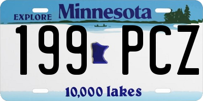 MN license plate 199PCZ
