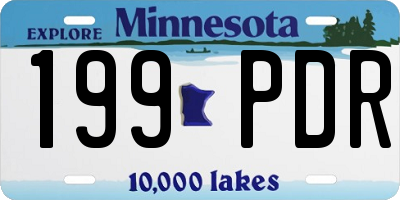 MN license plate 199PDR