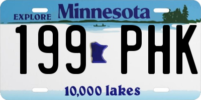 MN license plate 199PHK