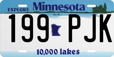 MN license plate 199PJK