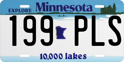 MN license plate 199PLS